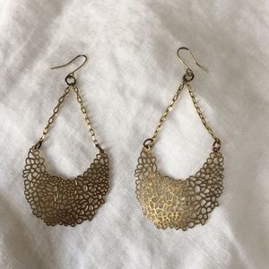 Gold drop earrings